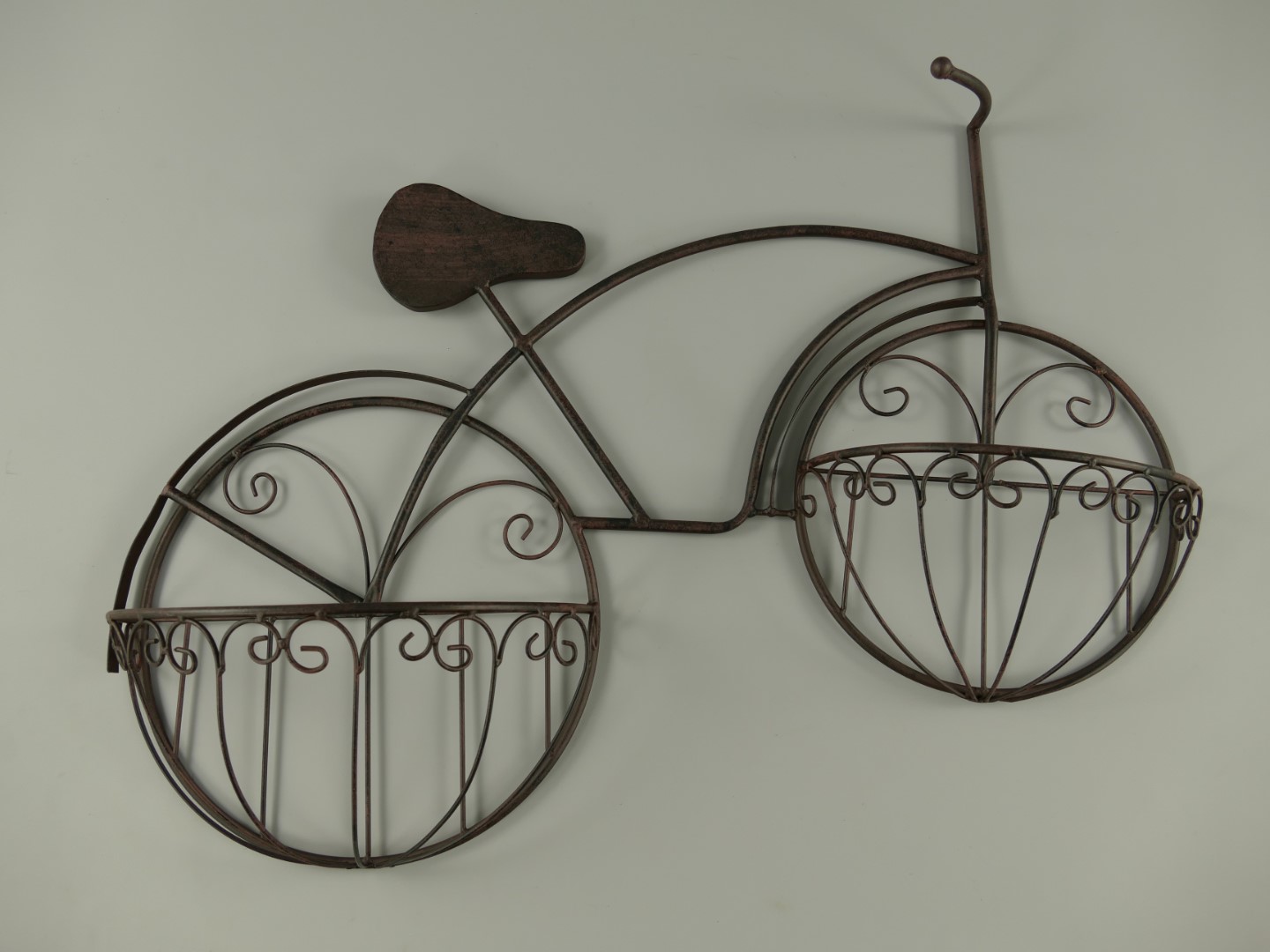 Keer terug vlinder huiswerk Metalen plantenbak model fiets bruin - Helene Livingstyle
