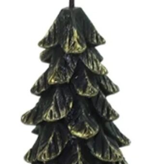 Kerstboom zwart/goud wax ledverlichting