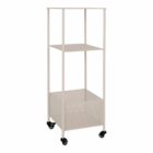 Torres Trolley - Metalen, metaal zand, 3 planken, 35x35x100 cm