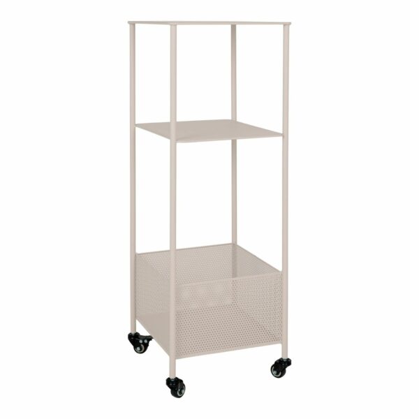 Torres Trolley - Metalen, metaal zand, 3 planken, 35x35x100 cm