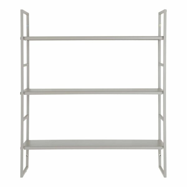 Beja Shelves - grijs, 3 planken, 48x17x55 cm