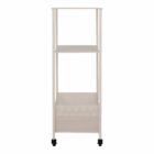 Torres Trolley - Metalen, metaal zand, 3 planken, 35x35x100 cm