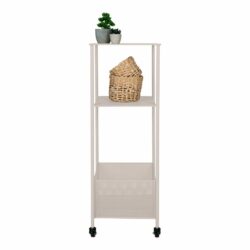 Torres Trolley - Metalen, metaal zand, 3 planken, 35x35x100 cm