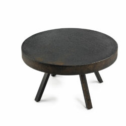 Salontafel rond 74 cm, Lava, vintage zwart - Afbeelding 3